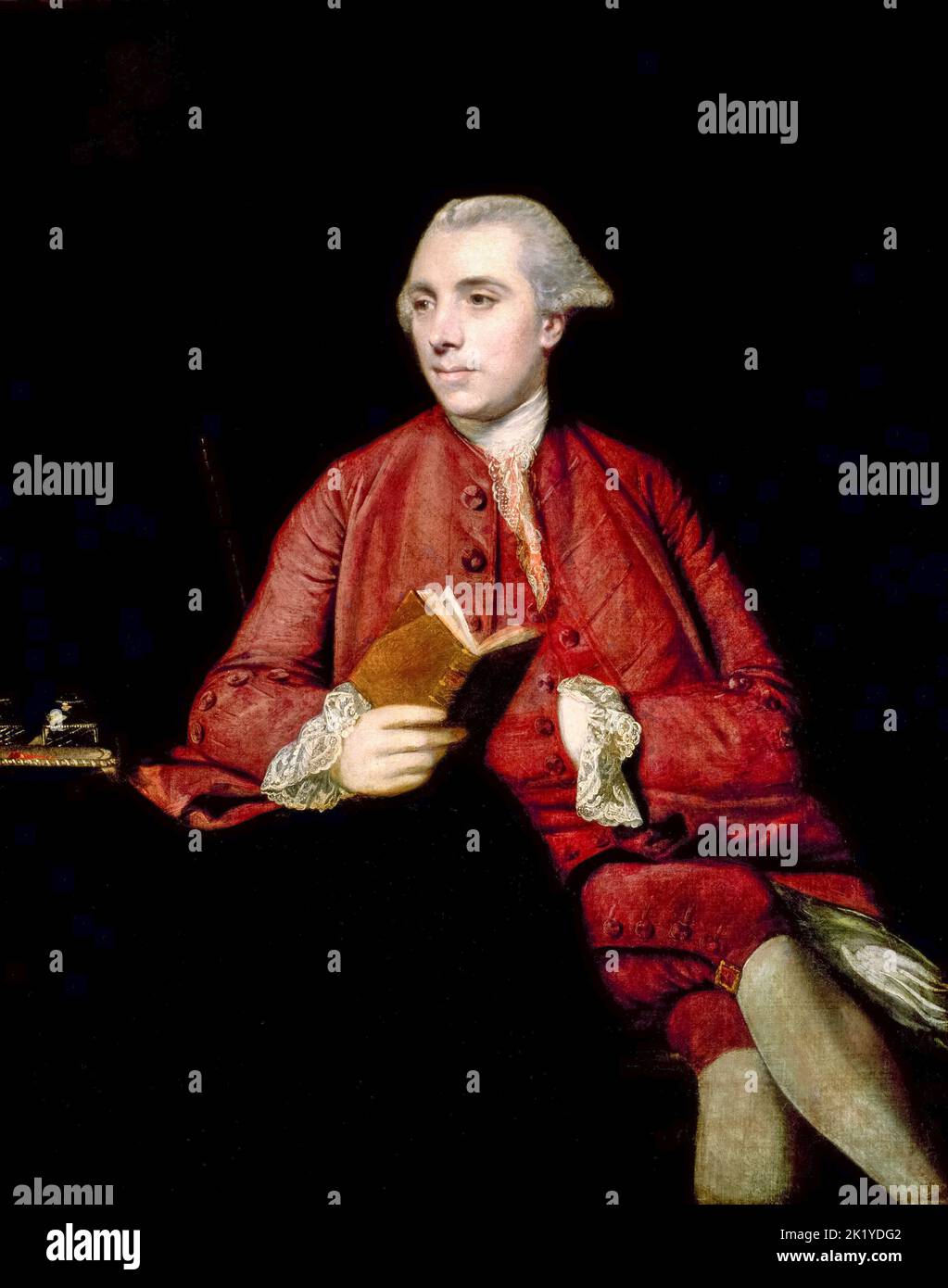 Anthony Chamier (1725-1780), fonctionnaire anglais, financier et homme politique, portrait peint à l'huile sur toile par Sir Joshua Reynolds, 1767 Banque D'Images