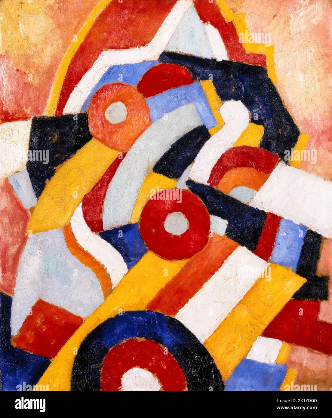 Marsden Hartley, abstraction, peinture abstraite dans l'huile sur carton monté sur panneau, vers 1914 Banque D'Images