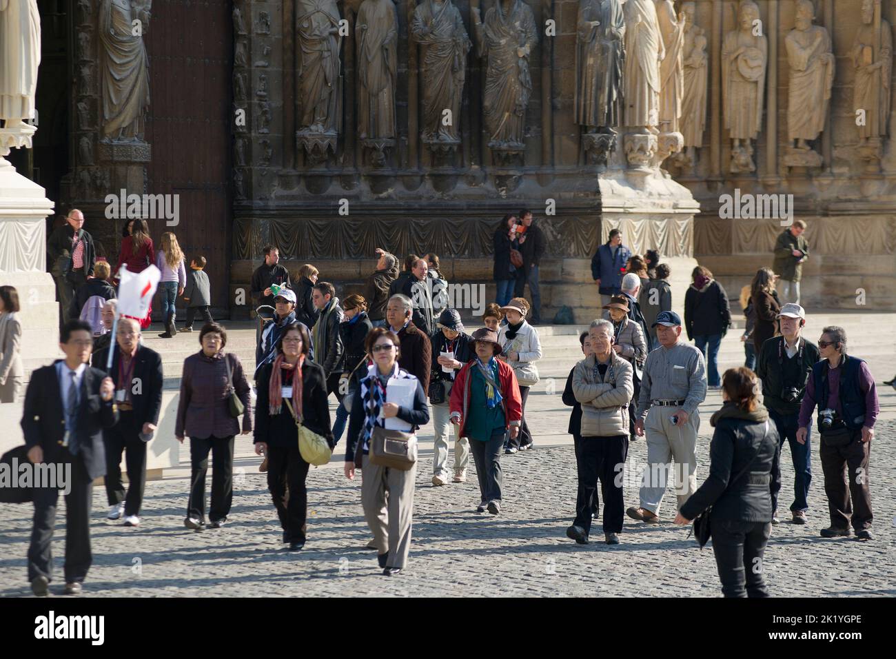 L'édition de la cathédrale de Reims a commence en 1211. Depuis le baptême de Clovis, la cathédrale notre-Dame ont été destinés au sacré-cœur des Rois de FR Banque D'Images