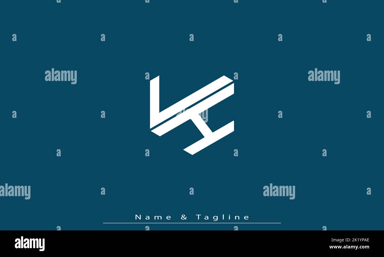 Lettres de l'alphabet initiales Monogram logo LH , HL Illustration de Vecteur