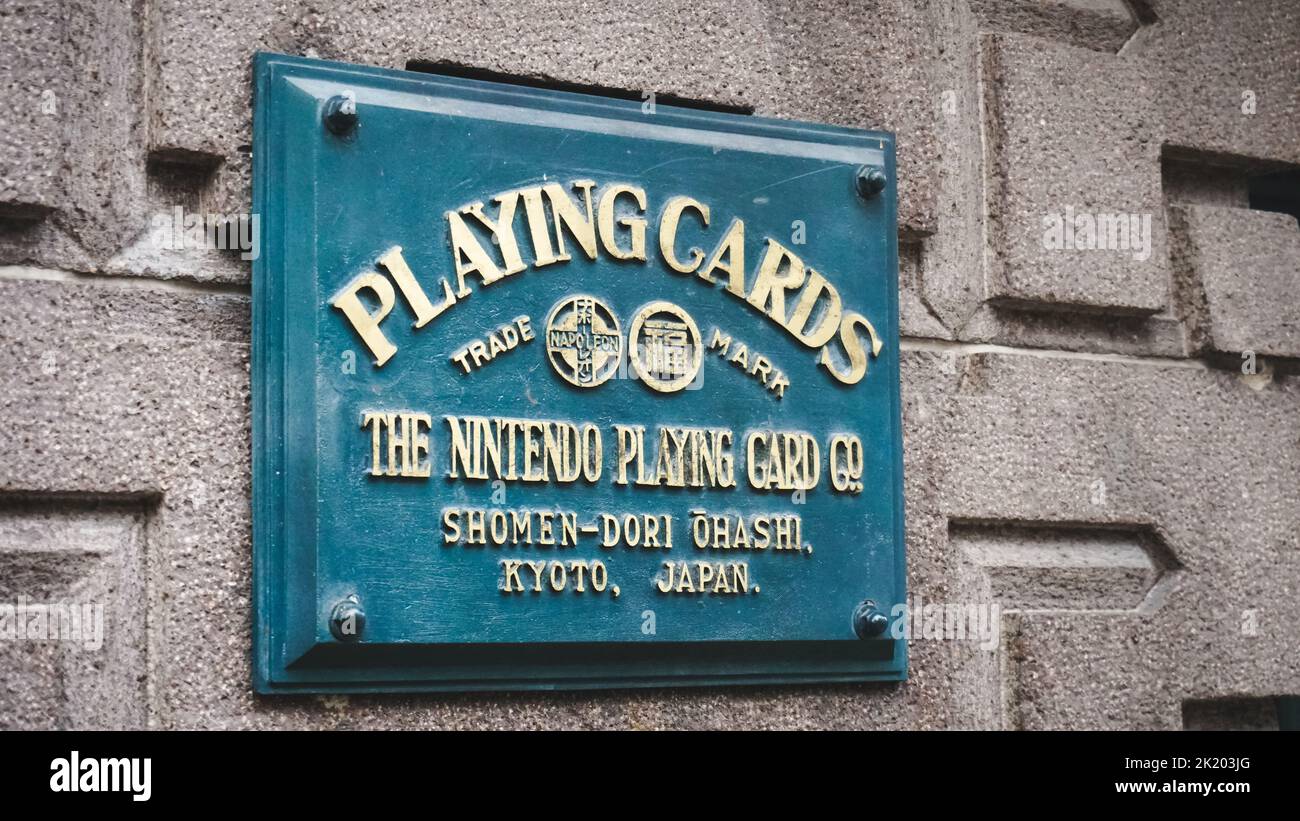 Nintendo du Japon siège à Kyoto, Japon Banque D'Images