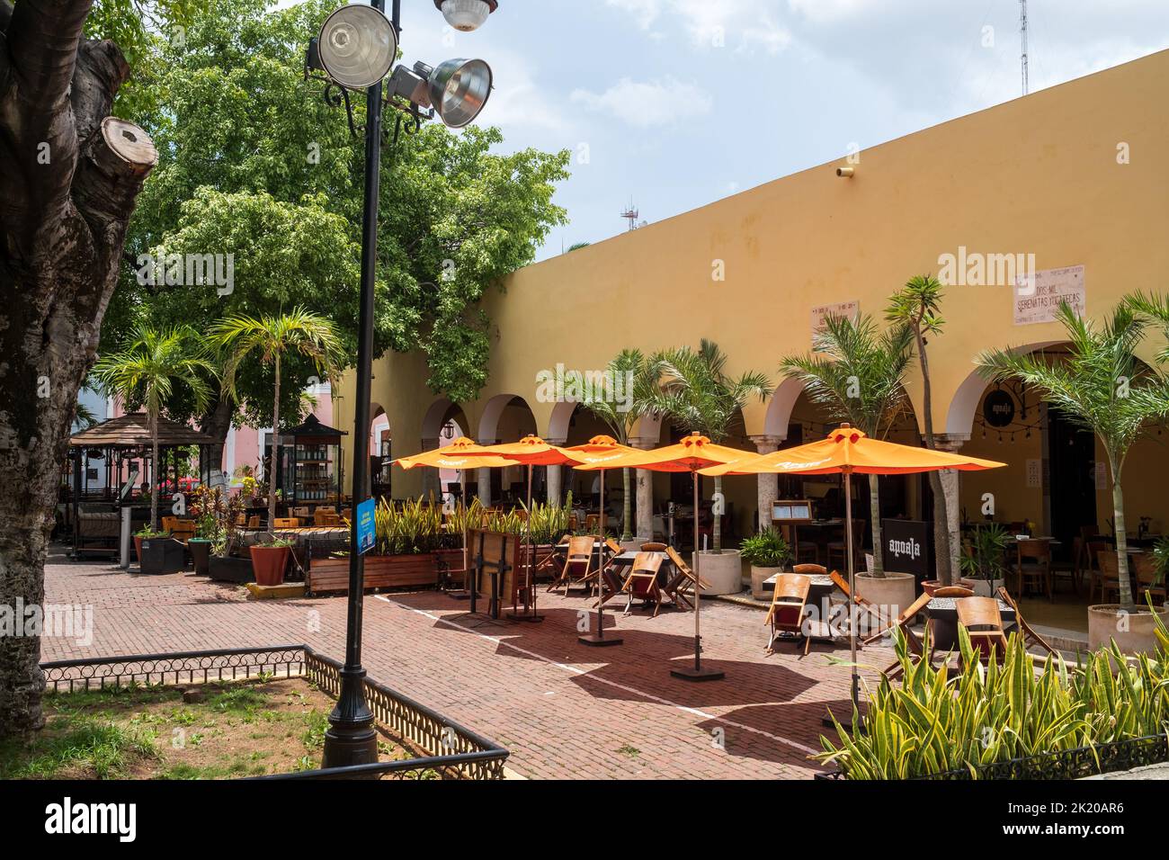 Parc de Santa Lucia à Merida , l'un des monuments les plus reconnaissables de la ville Banque D'Images