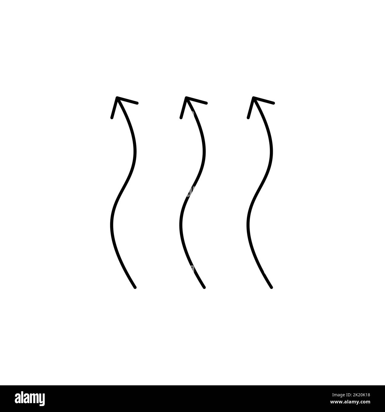 Modèle de logo d'illustration vectoriel d'icône vent, air. Convient à de nombreuses applications. Illustration de Vecteur
