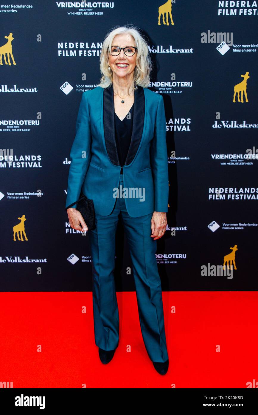 2022-09-21 18:34:06 AMSTERDAM - scénario écrivain Marieke van der Pol sur le tapis rouge avant la première du film d'ouverture Zee van Tijd au Festival du film des pays-Bas. ANP LEVIN DEN BOER pays-bas - belgique sortie Banque D'Images