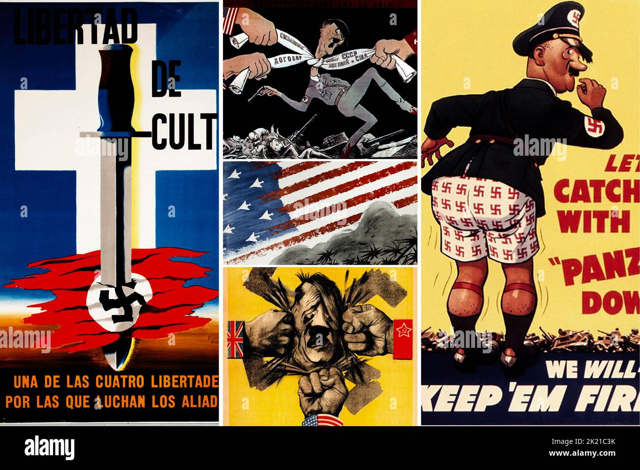 Ww2 nous amérique affiche de propagande seconde guerre mondiale Banque