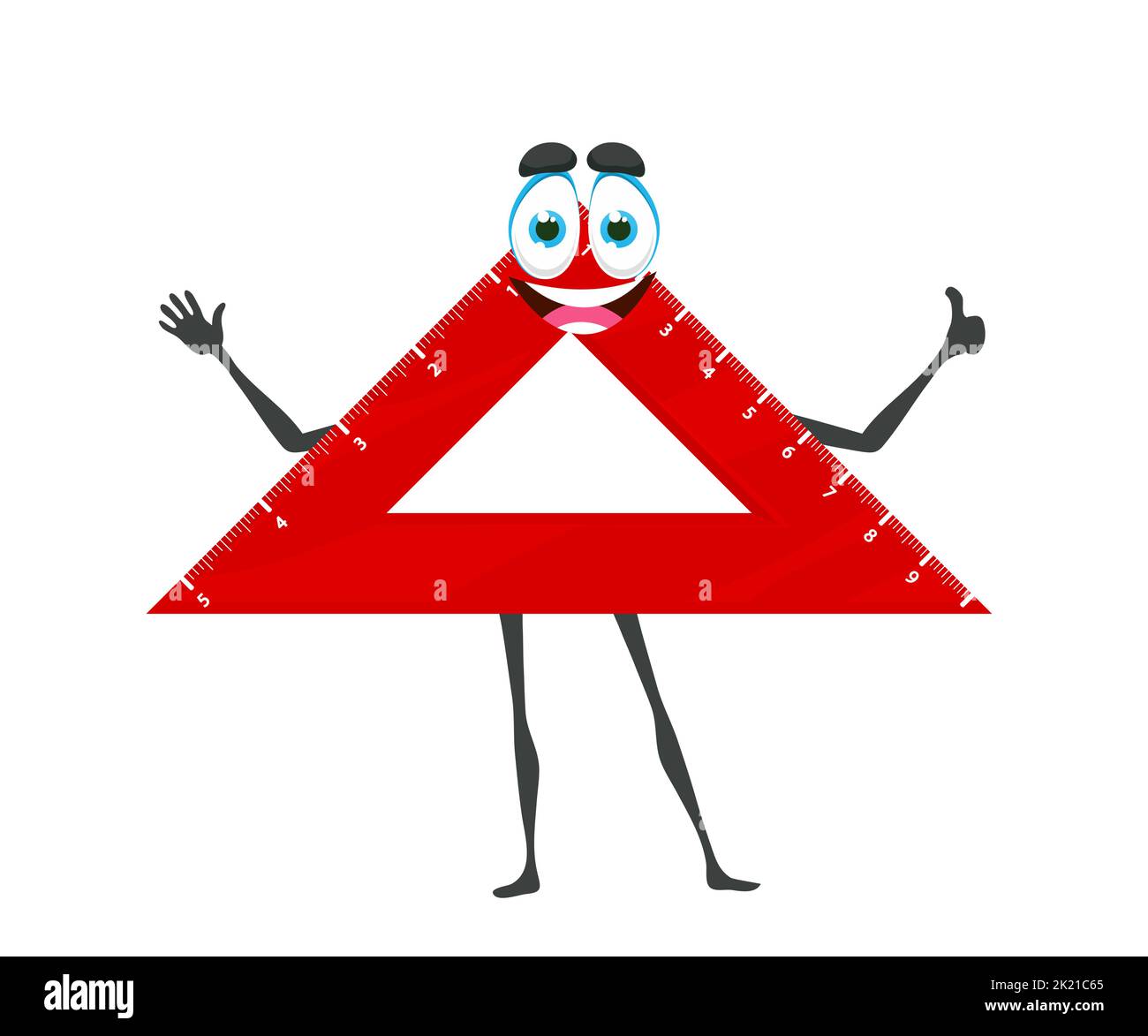 JOLLY – Triangle Géométrique 45° – 20 Cm – Transparent Et Stable – Pour école, Dessin Technique Et Géométrie