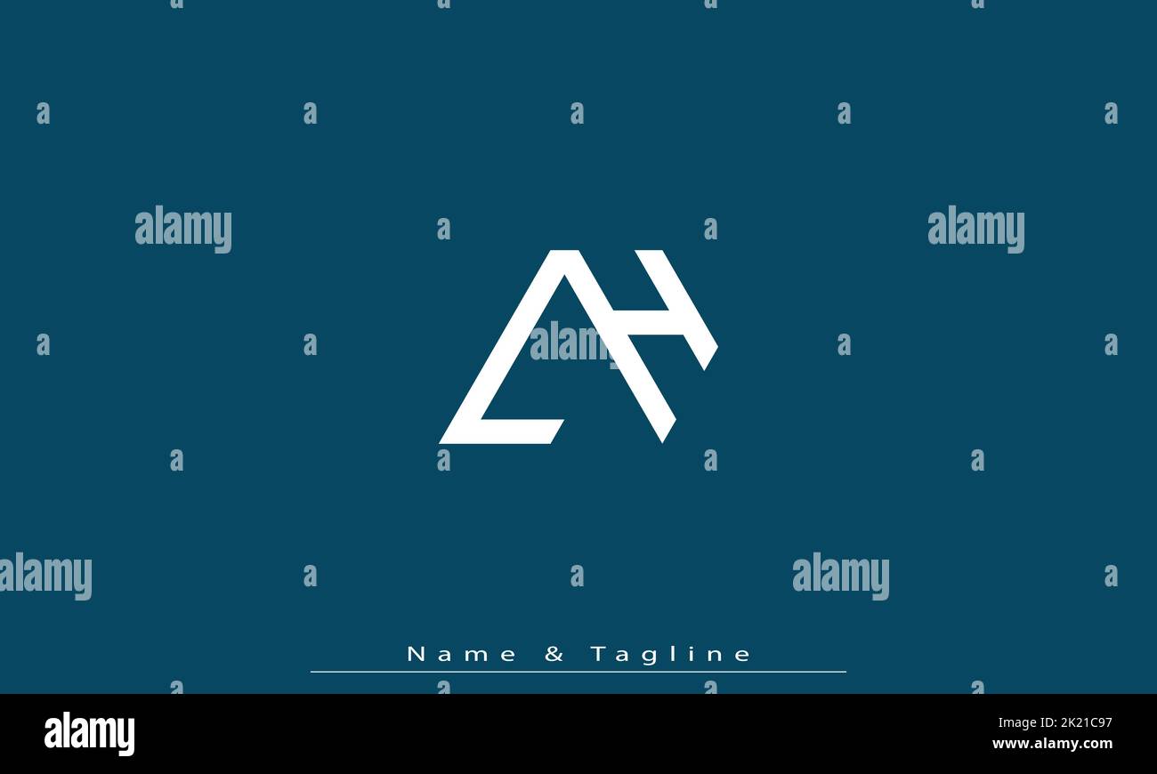 Lettres de l'alphabet initiales Monogram logo LH , HL Illustration de Vecteur