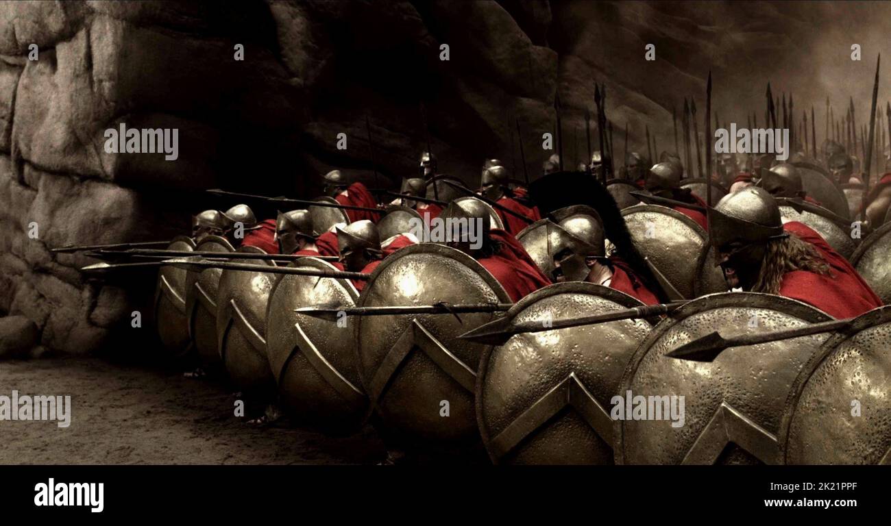 VINCENT REGAN, Gerard Butler, Michael FASSBENDER, 300, 2006 Banque D'Images