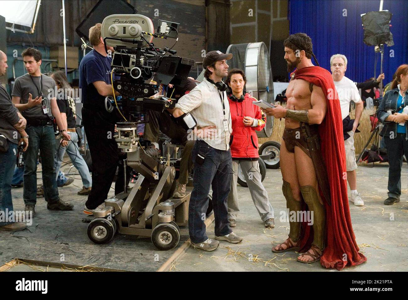 ZACK SNYDER, GERARD BUTLER, 300, 2006 Banque D'Images