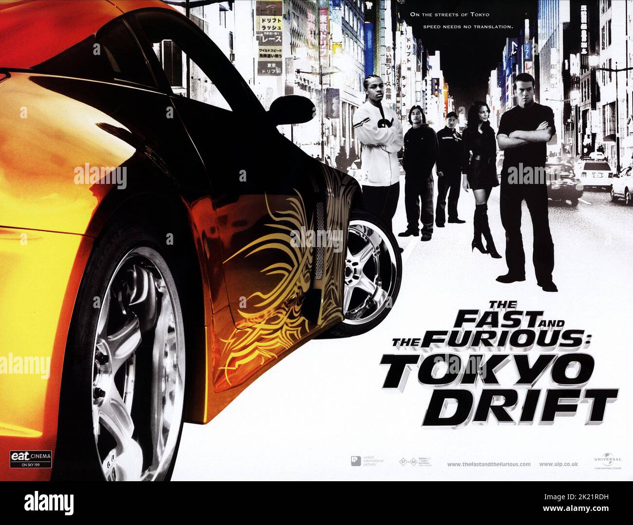 POSTER DE FILM, LE RAPIDE ET LE FURIEUX: TOKYO DRIFT, 2006 Banque D'Images