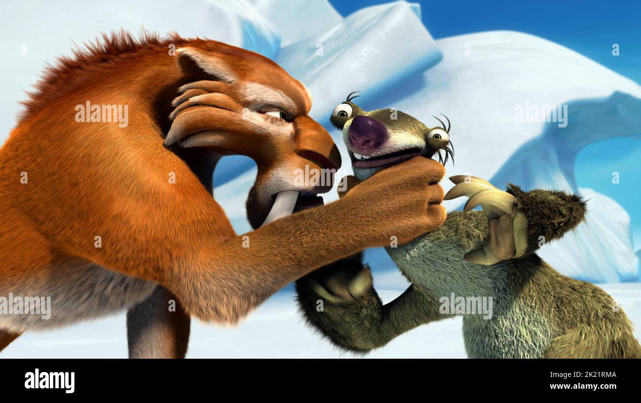 DIEGO, SID, ICE AGE : THE MELTDOWN, 2006 Banque D'Images
