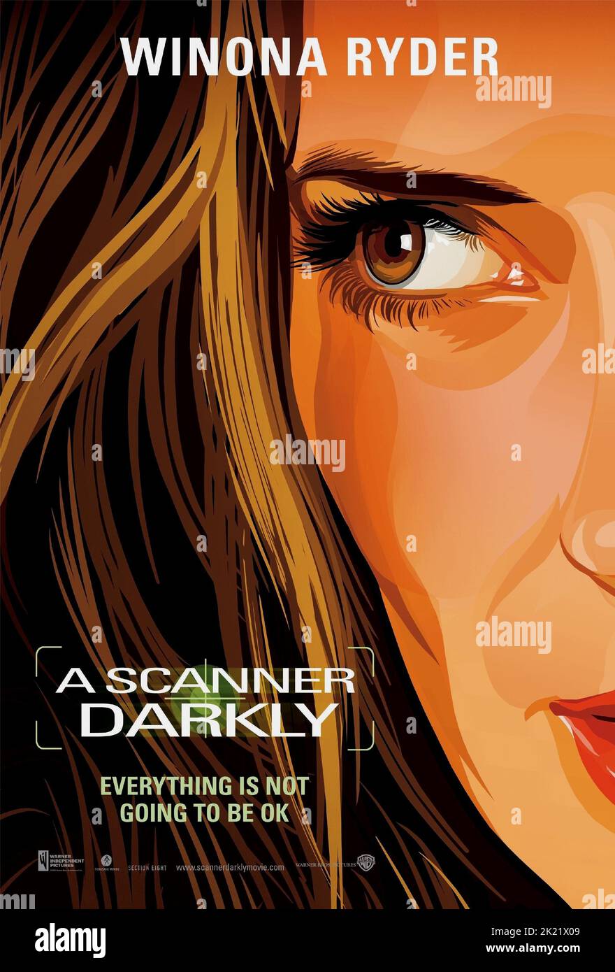 WINONA RYDER POSTER, UN SCANNER DARKLY, 2006 Banque D'Images
