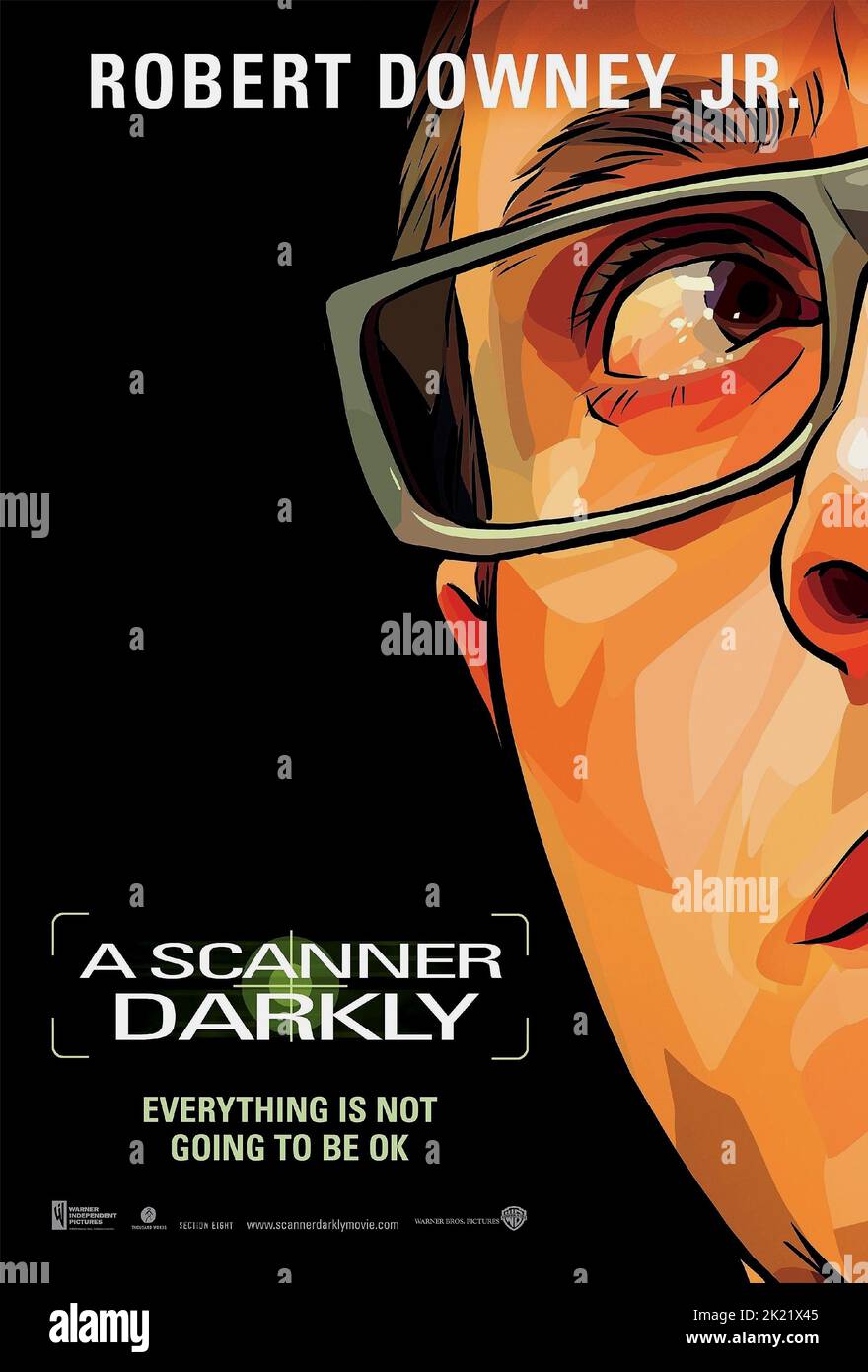 ROBERT DOWNEY JR. AFFICHE, UN SCANNER SOMBRE, 2006 Banque D'Images