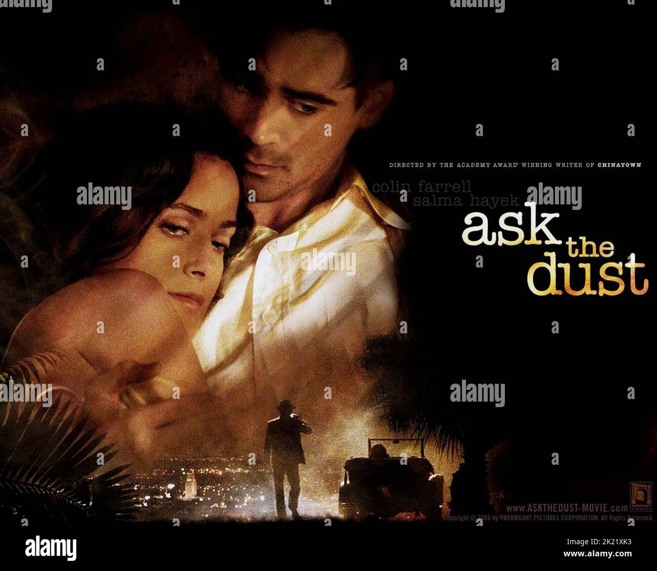 SALMA HAYEK, COLIN FARRELL AFFICHE, ASK THE DUST, 2006 Banque D'Images