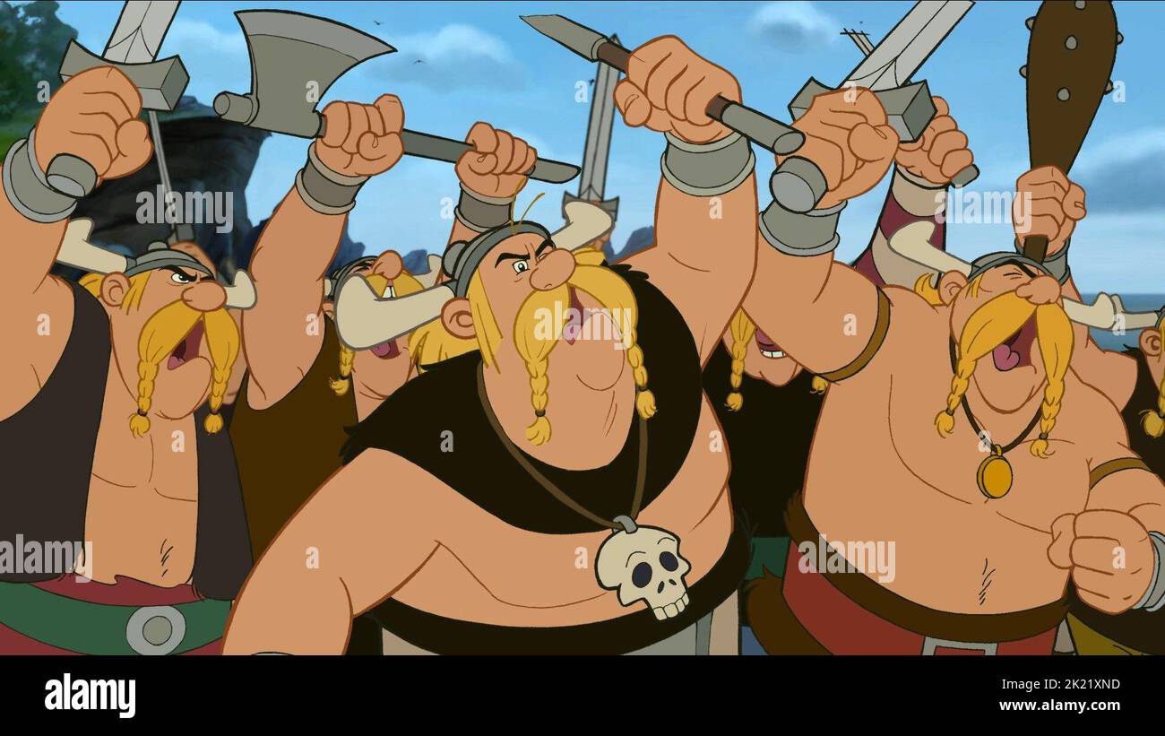 T-shirt Astérix Et Les Vikings Quick - Taille XL, Noir, Manches Courtes, Occasion Très Bon état