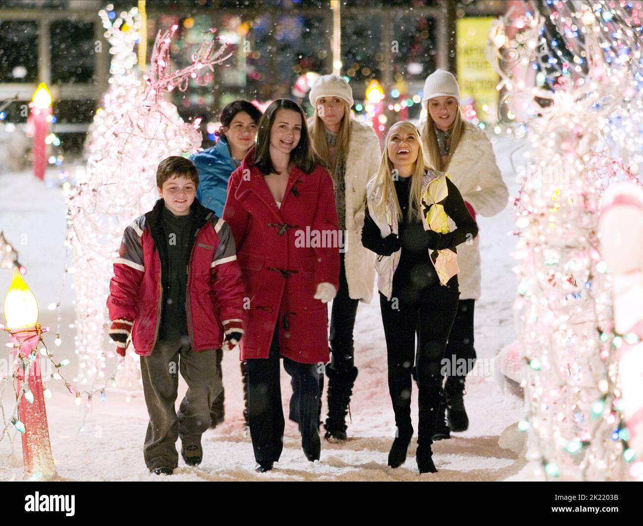DYLAN BLUE, ALIA SHAWKAT, Kristin Davis, Kristin Chenoweth, SABRINA ALDRIDGE, KELLY ALDRIDGE, DECK THE HALLS, 2006 Banque D'Images