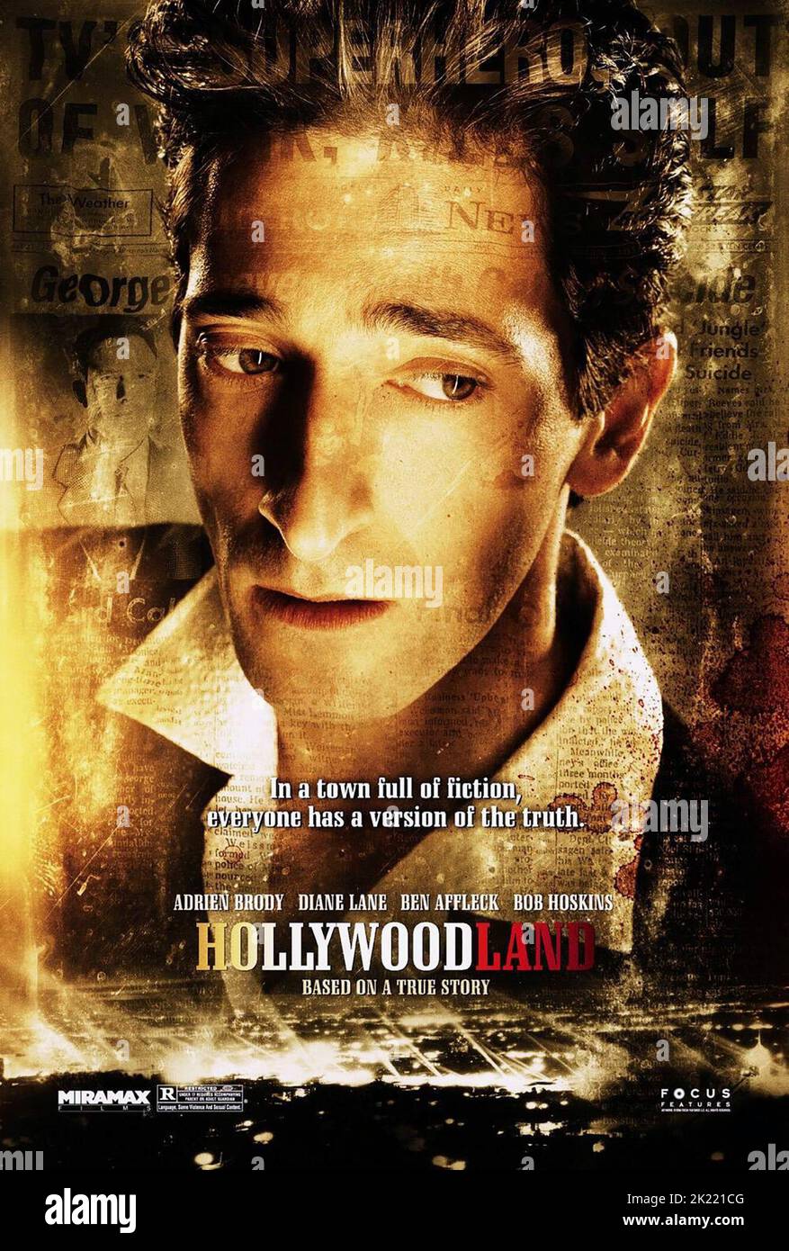 ADRIEN BRODY POSTER, HOLLYWOODLAND, 2006 Banque D'Images