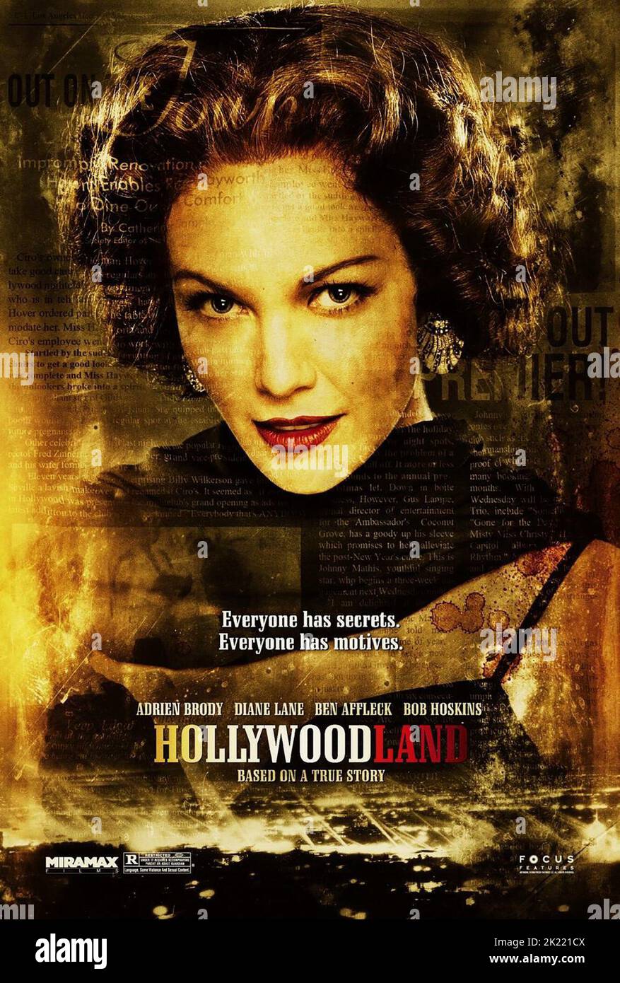 AFFICHE DIANE LANE, HOLLYWOODLAND, 2006 Banque D'Images