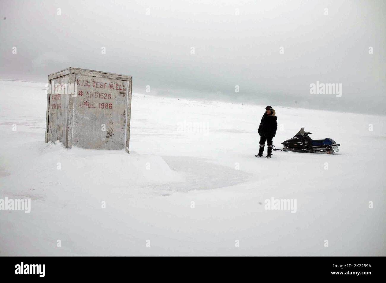 K.I.K. PUITS D'HUILE D'ESSAI, LE DERNIER HIVER, 2006 Banque D'Images