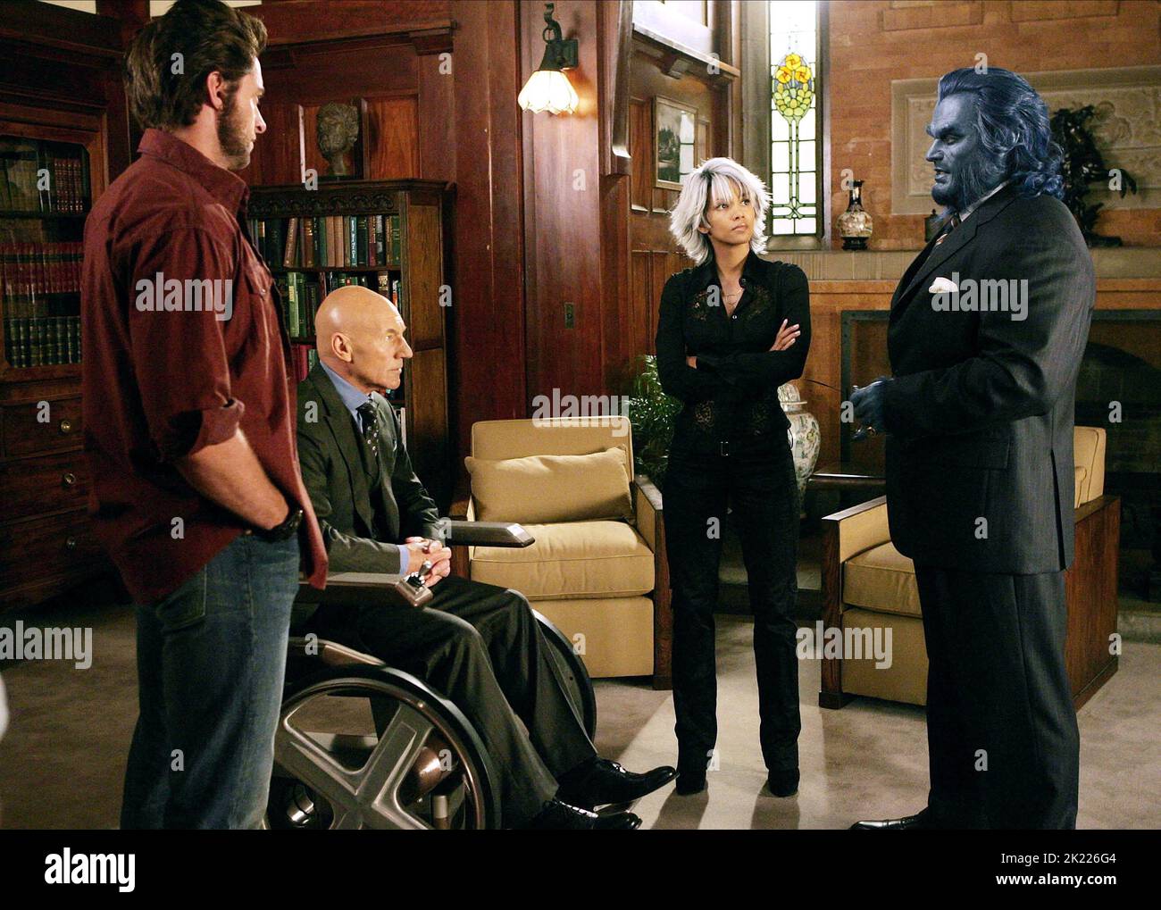 HUGH JACKMAN, PATRICK STEWART, Halle Berry, Kelsey Grammer, X-MEN : THE LAST STAND : X-MEN 3, 2006 Banque D'Images