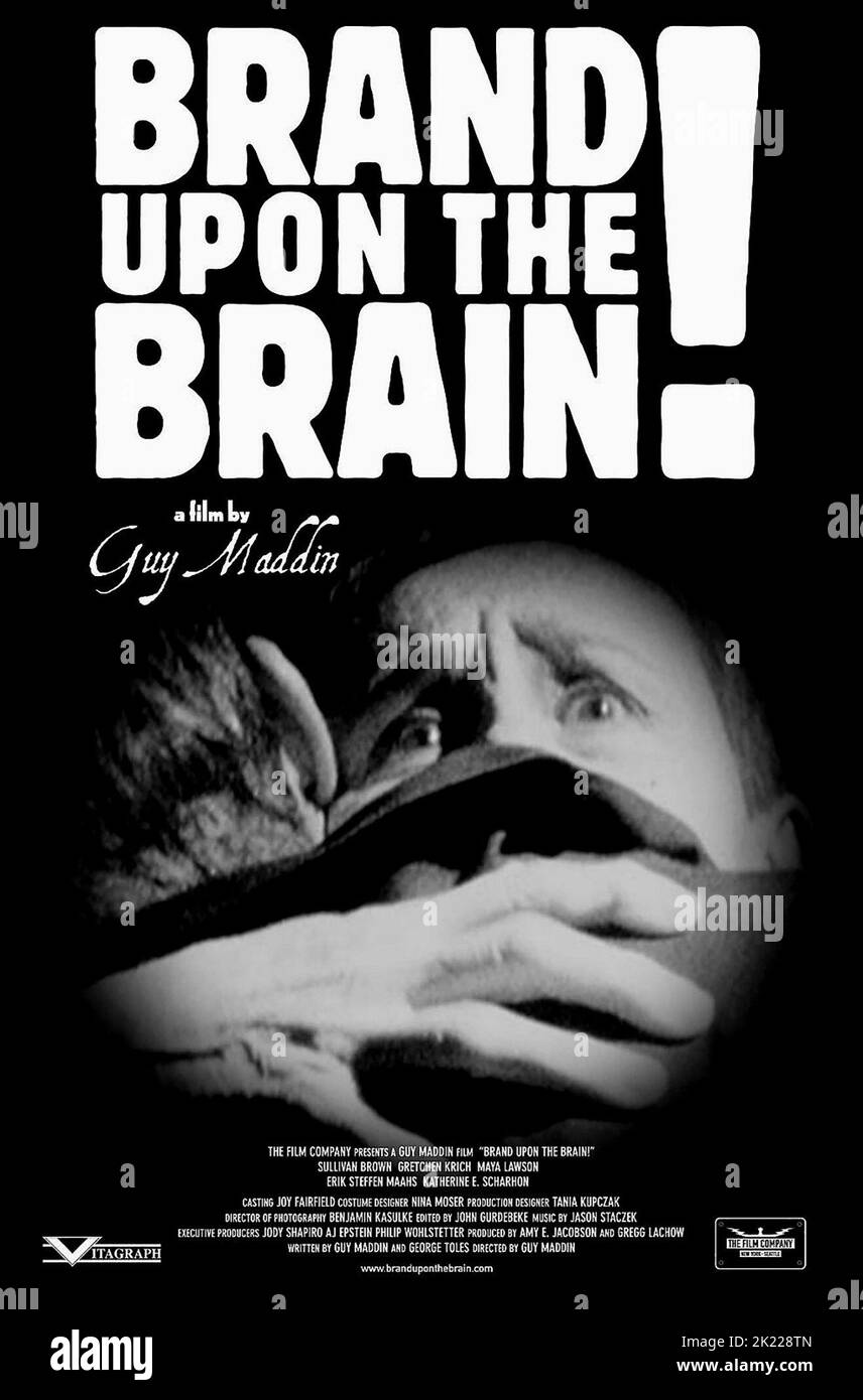 POSTER DE FILM, MARQUE SUR LE CERVEAU!, 2006 Banque D'Images