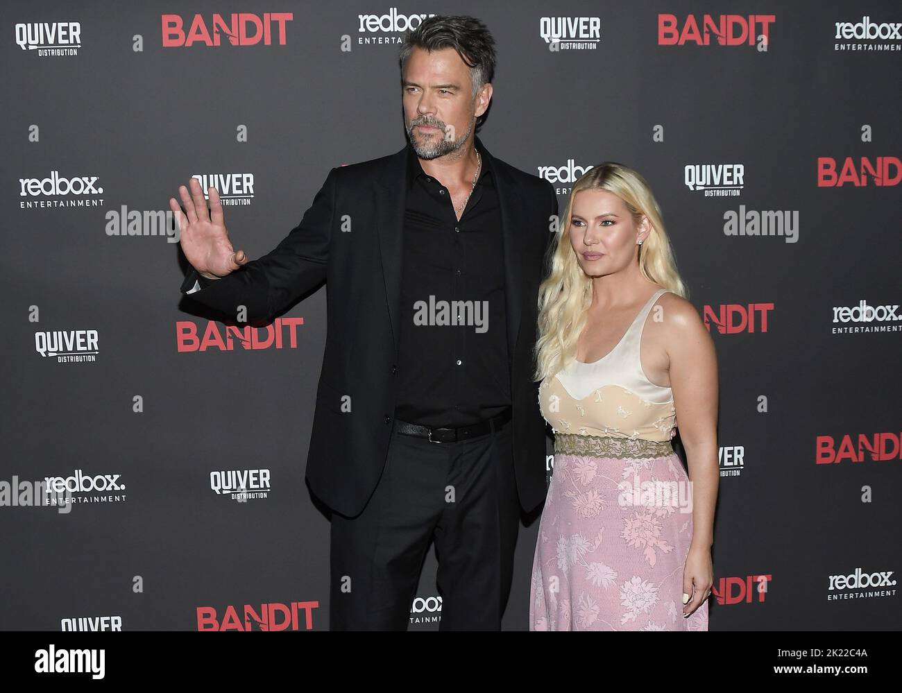 Los Angeles, États-Unis. 21st septembre 2022. (G-D) Josh Duhamel et Elisha Cuthbert à la première mondiale BANDIT tenue à l'or harmonie à Los Angeles, CA le mercredi, ?21 septembre 2022. (Photo par Sthanlee B. Mirador/Sipa USA) crédit: SIPA USA/Alay Live News Banque D'Images