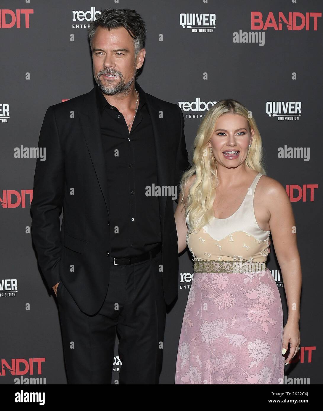 Los Angeles, États-Unis. 21st septembre 2022. (G-D) Josh Duhamel et Elisha Cuthbert à la première mondiale BANDIT tenue à l'or harmonie à Los Angeles, CA le mercredi, ?21 septembre 2022. (Photo par Sthanlee B. Mirador/Sipa USA) crédit: SIPA USA/Alay Live News Banque D'Images