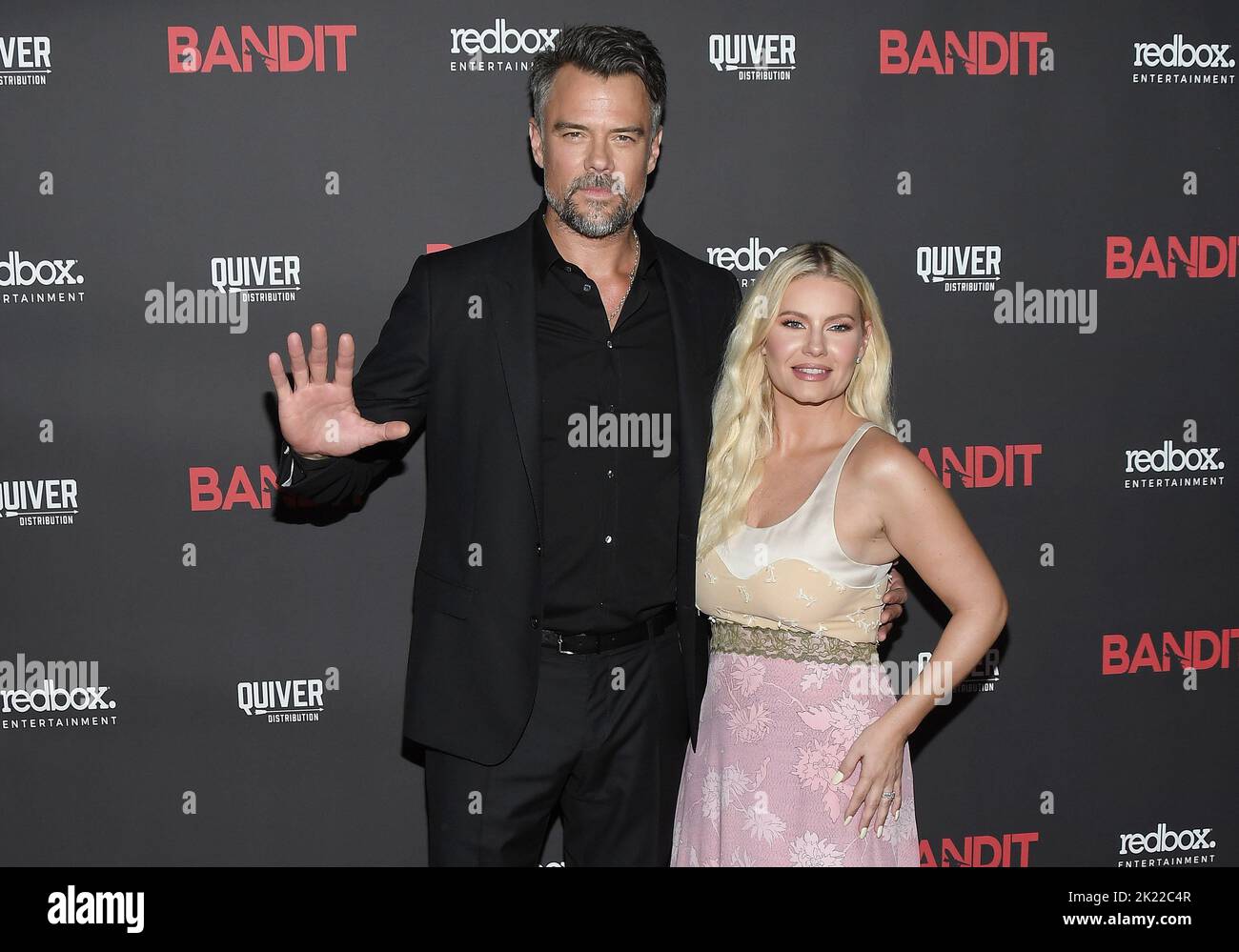 Los Angeles, États-Unis. 21st septembre 2022. (G-D) Josh Duhamel et Elisha Cuthbert à la première mondiale BANDIT tenue à l'or harmonie à Los Angeles, CA le mercredi, ?21 septembre 2022. (Photo par Sthanlee B. Mirador/Sipa USA) crédit: SIPA USA/Alay Live News Banque D'Images