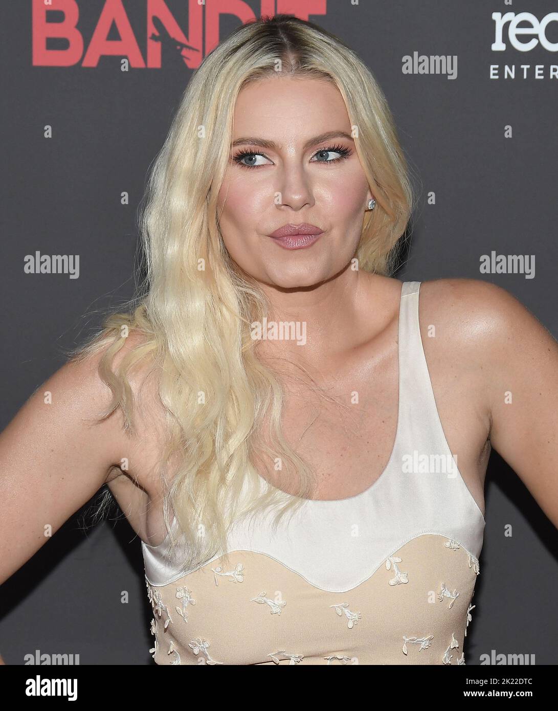 Los Angeles, États-Unis. 21st septembre 2022. Elisha Cuthbert arrive à la première mondiale BANDIT tenue à l'or harmonie à Los Angeles, CA, mercredi, ?21 septembre 2022. (Photo par Sthanlee B. Mirador/Sipa USA) crédit: SIPA USA/Alay Live News Banque D'Images