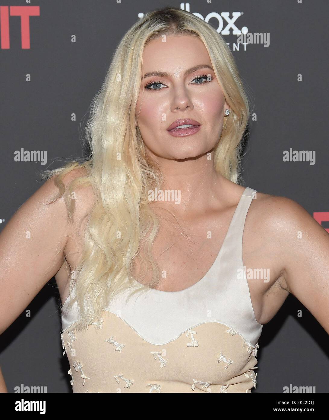 Los Angeles, États-Unis. 21st septembre 2022. Elisha Cuthbert arrive à la première mondiale BANDIT tenue à l'or harmonie à Los Angeles, CA, mercredi, ?21 septembre 2022. (Photo par Sthanlee B. Mirador/Sipa USA) crédit: SIPA USA/Alay Live News Banque D'Images