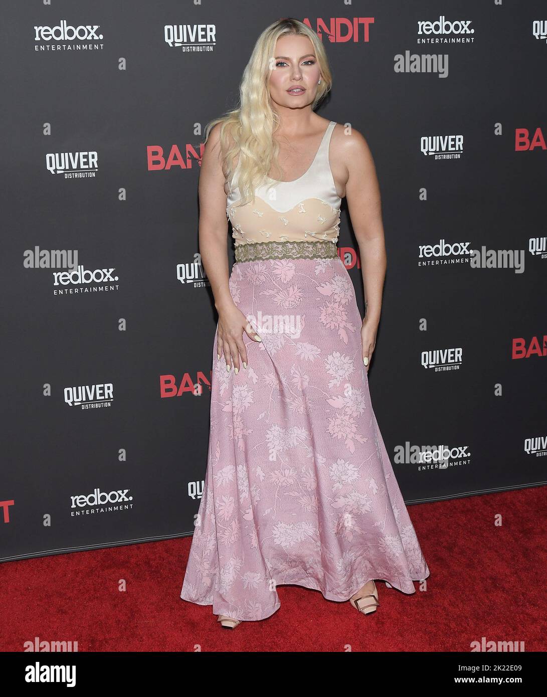 Los Angeles, États-Unis. 21st septembre 2022. Elisha Cuthbert arrive à la première mondiale BANDIT tenue à l'or harmonie à Los Angeles, CA, mercredi, ?21 septembre 2022. (Photo par Sthanlee B. Mirador/Sipa USA) crédit: SIPA USA/Alay Live News Banque D'Images