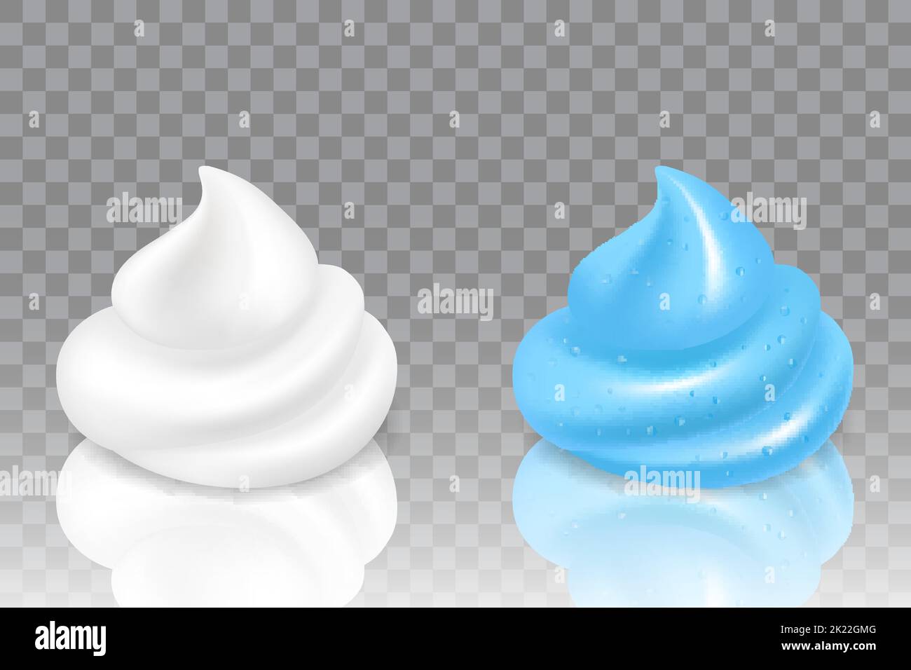 Jeu d'icônes de gel de rasage et de mousse de rasage Vector Illustration de Vecteur