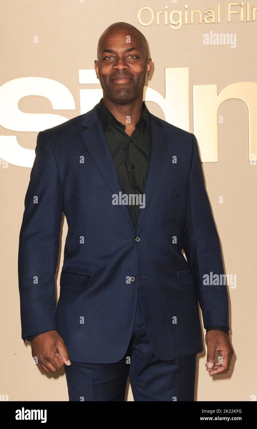 Los Angeles, Californie. 21st septembre 2022. Damion Poitier aux arrivées pour la première DE SIDNEY, Academy Museum of Motion Pictures, Los Angeles, CA 21 septembre 2022. Crédit : Elizabeth Goodenough/Everett Collection/Alay Live News Banque D'Images