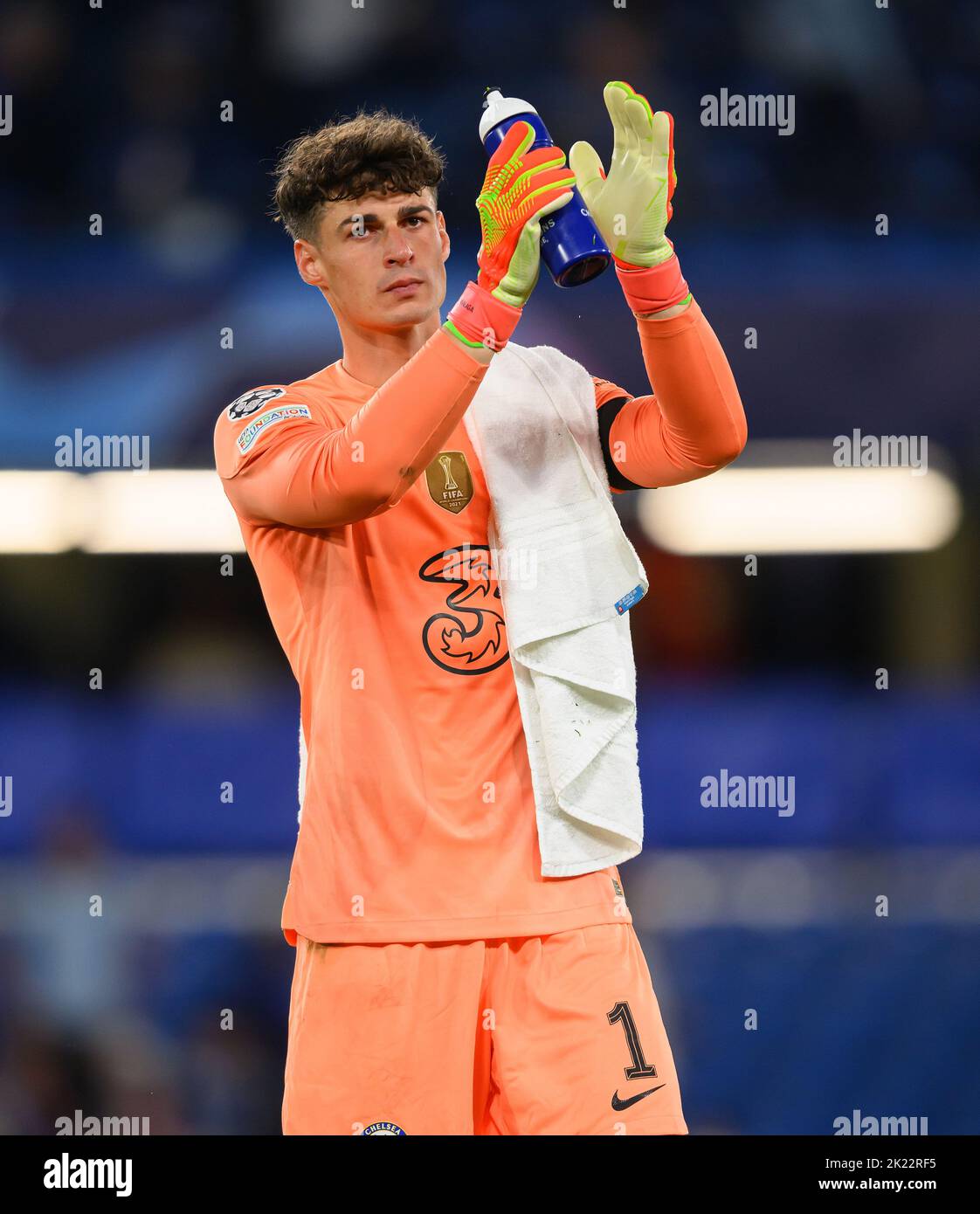 14 septembre 2022 - Chelsea contre RB Salzbourg - UEFA Champions League - Groupe E - Stamford Bridge Kepa Arrizabalaga de Chelsea pendant le match de la Ligue des champions au Stamford Bridge. Image : Mark pain / Alamy Live News Banque D'Images 14 septembre 2022 - Chelsea contre RB Salzbourg - UEFA Champions League - Groupe E - Stamford Bridge Kepa Arrizabalaga de Chelsea pendant le match de la Ligue des champions au Stamford Bridge. Image : Mark pain / Alamy Live News Banque D'Images