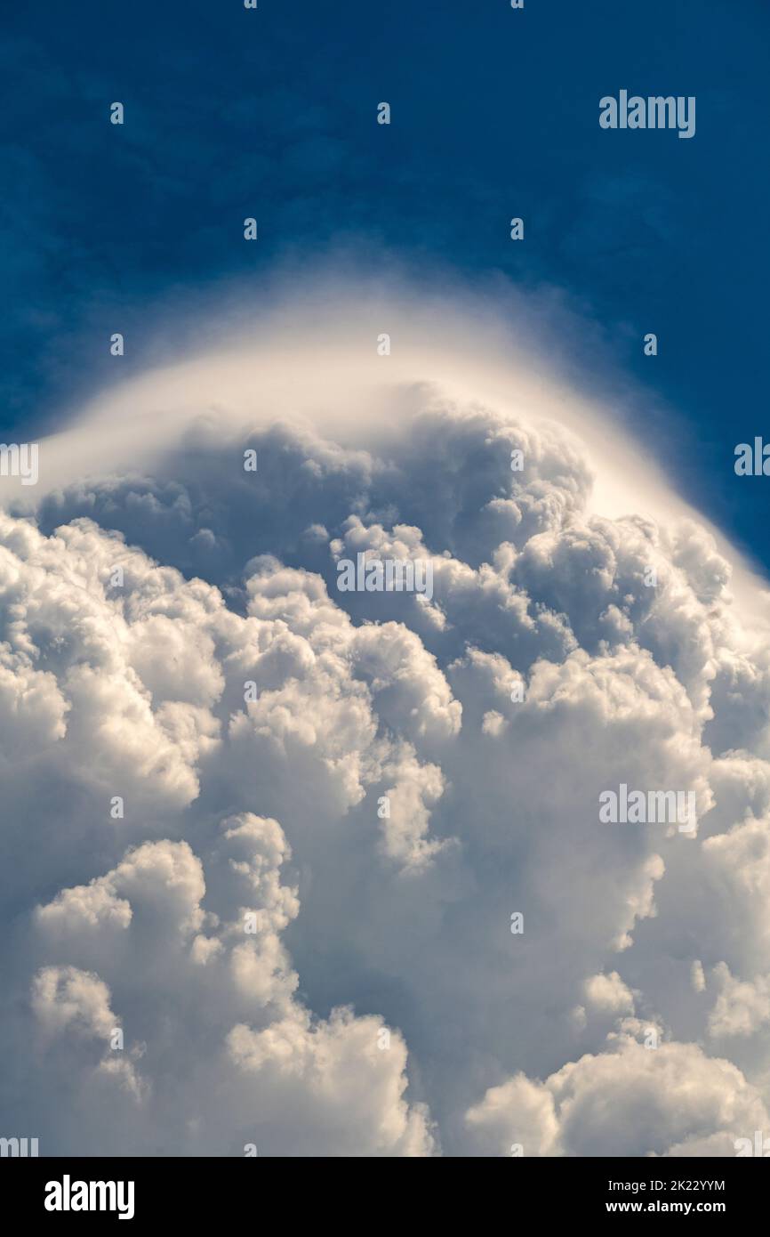 Pileus sur un nuage de cumulonimbus, New York, Etats-Unis Banque D'Images