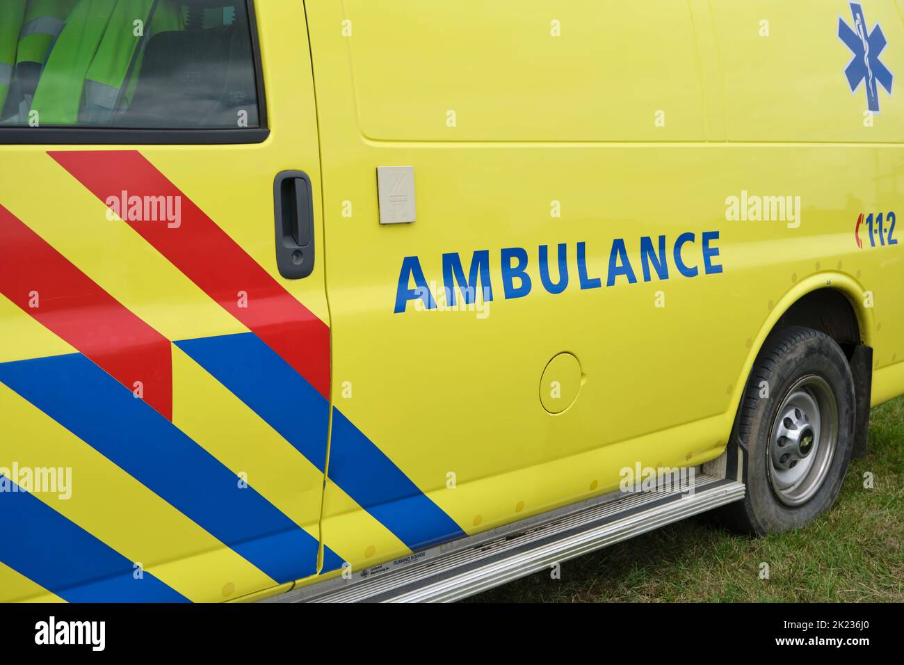 Décalcomanies Secours Ambulatoires 1/87 - Jaune, 177x80mm, INTERDECAL, Neuf