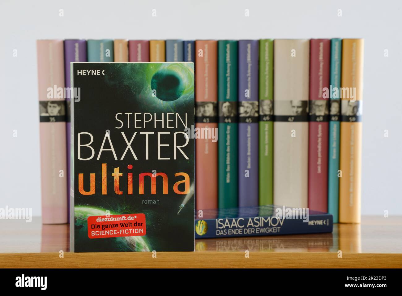 Stephen Baxter Ultima roman et Isaac Asimov la fin de l'Eternity Banque D'Images