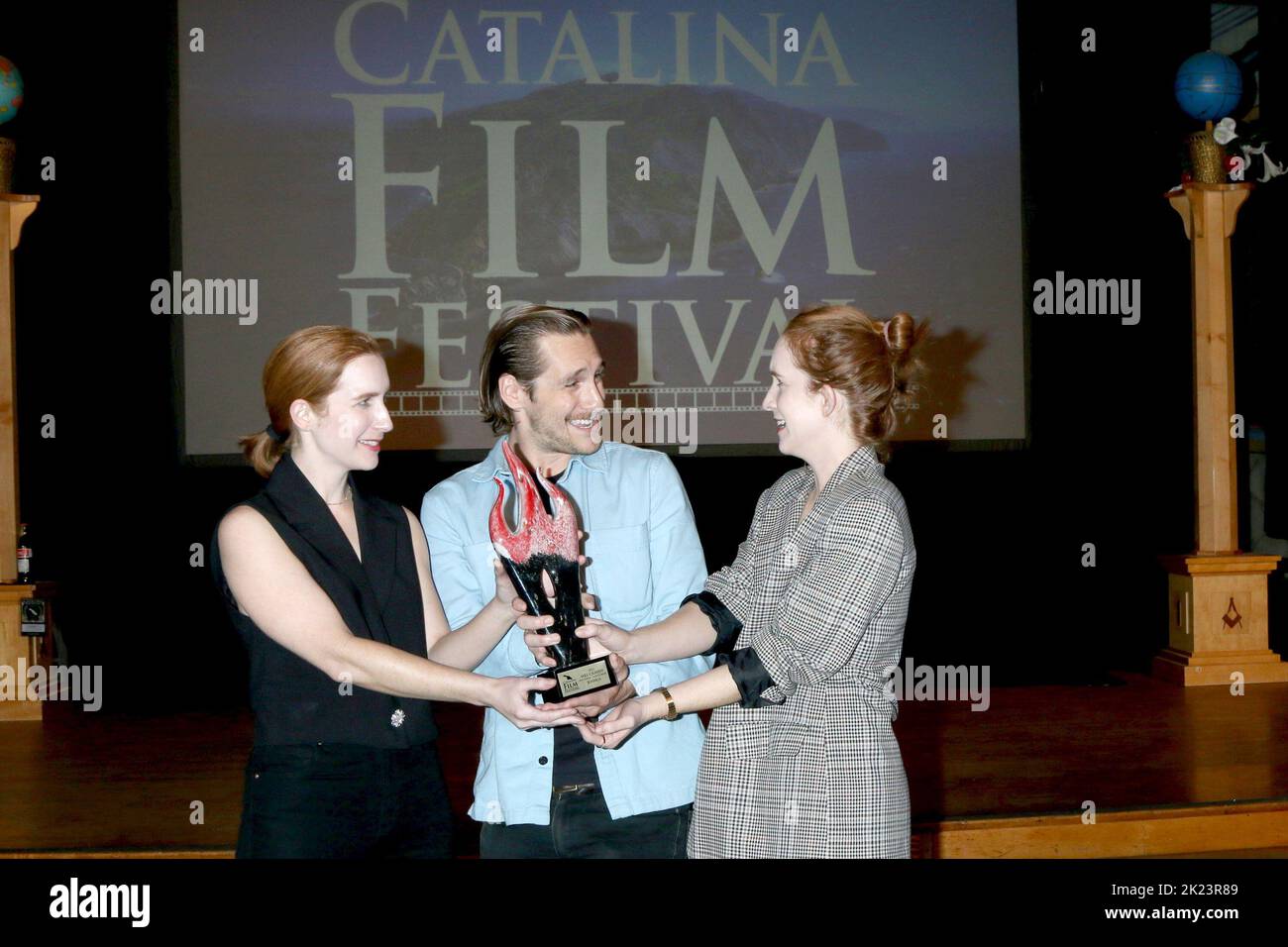 Long Beach, Californie. 21st septembre 2022. Alexis Stier, Austin Lewis, Megan Stier aux arrivées pour le Festival du film de Catalina 2022 - WED, Cathédrale du Rite écossais, long Beach, CA 21 septembre 2022. Crédit : Priscilla Grant/Everett Collection/Alay Live News Banque D'Images