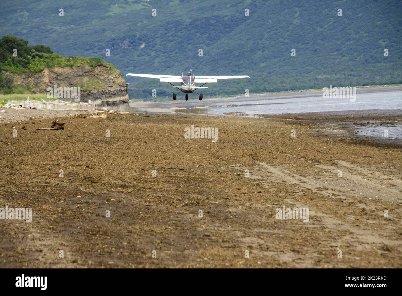 Transport aérien du parc national de Katmai à Homer, Alaska Banque D'Images