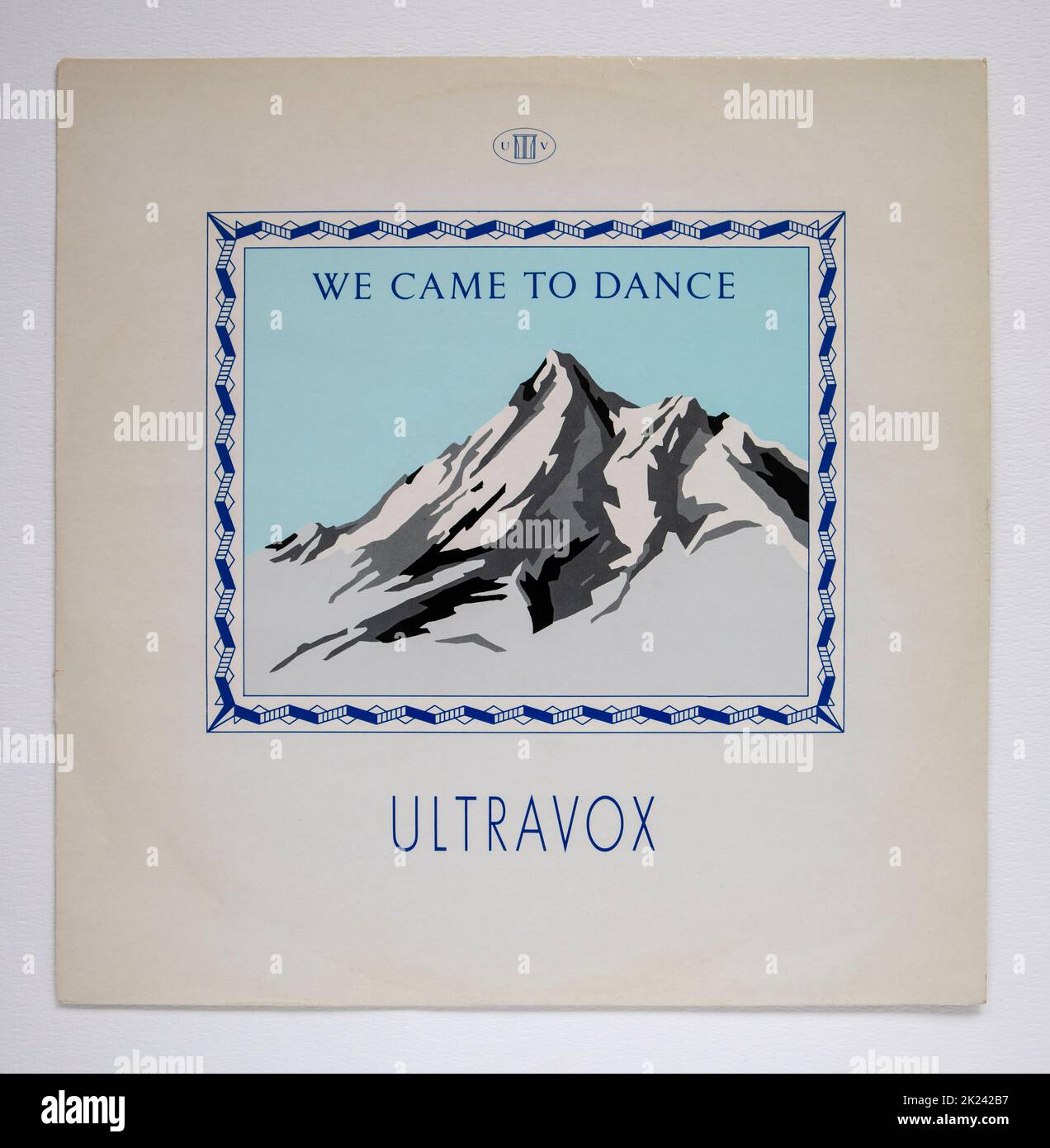 Couverture de l'image de la version simple de 12 pouces de nous sommes venus à la danse par Ultravox, qui a été publié en 1983 Banque D'Images