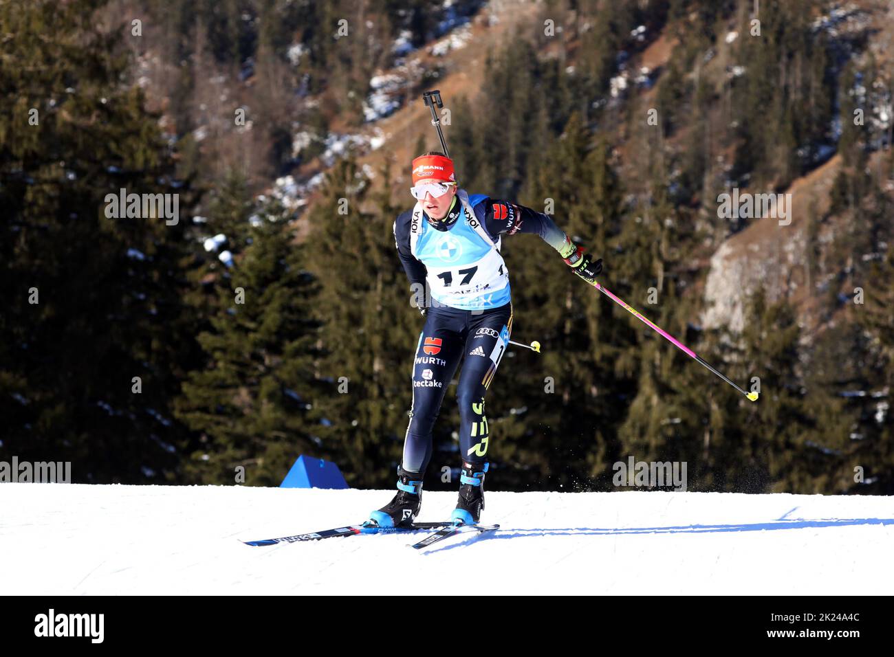 Franziska Hildebrand (Deutschland) beim IBU Biathlon Weltcup Pursuit 10 km Frauen Ruhpolding 2022 Banque D'Images