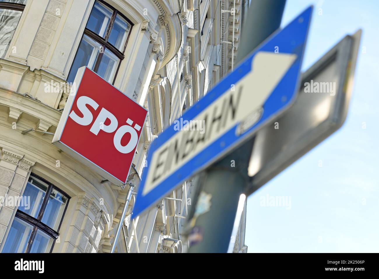 Zentrale der Sozialdemokratischen Partei Österreichs (SPÖ) in der Löwelstraße in Wien - Siège du Parti social-démocrate d'Autriche (SPÖ) o Banque D'Images