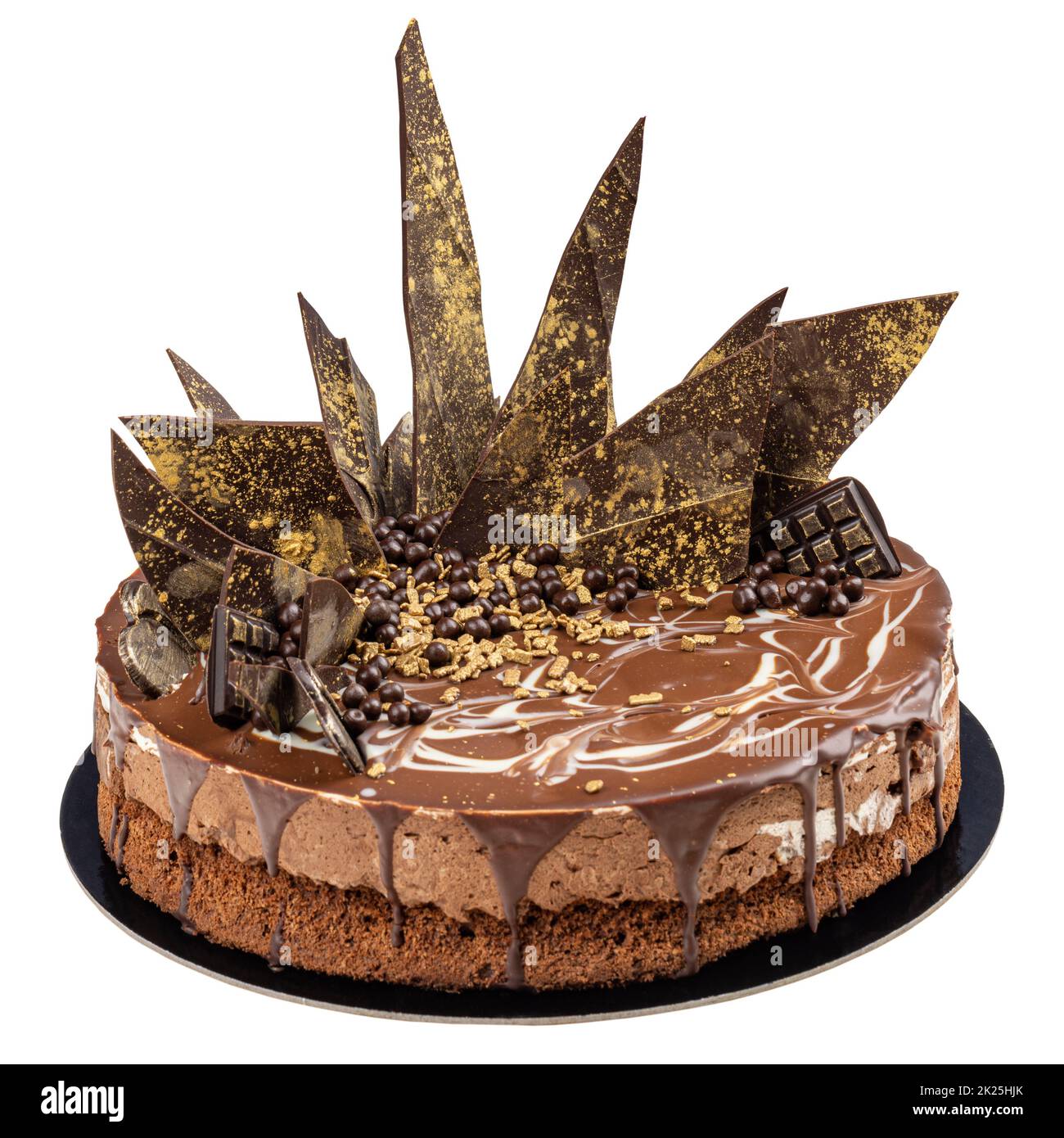 Gâteau au chocolat de fête Banque D'Images