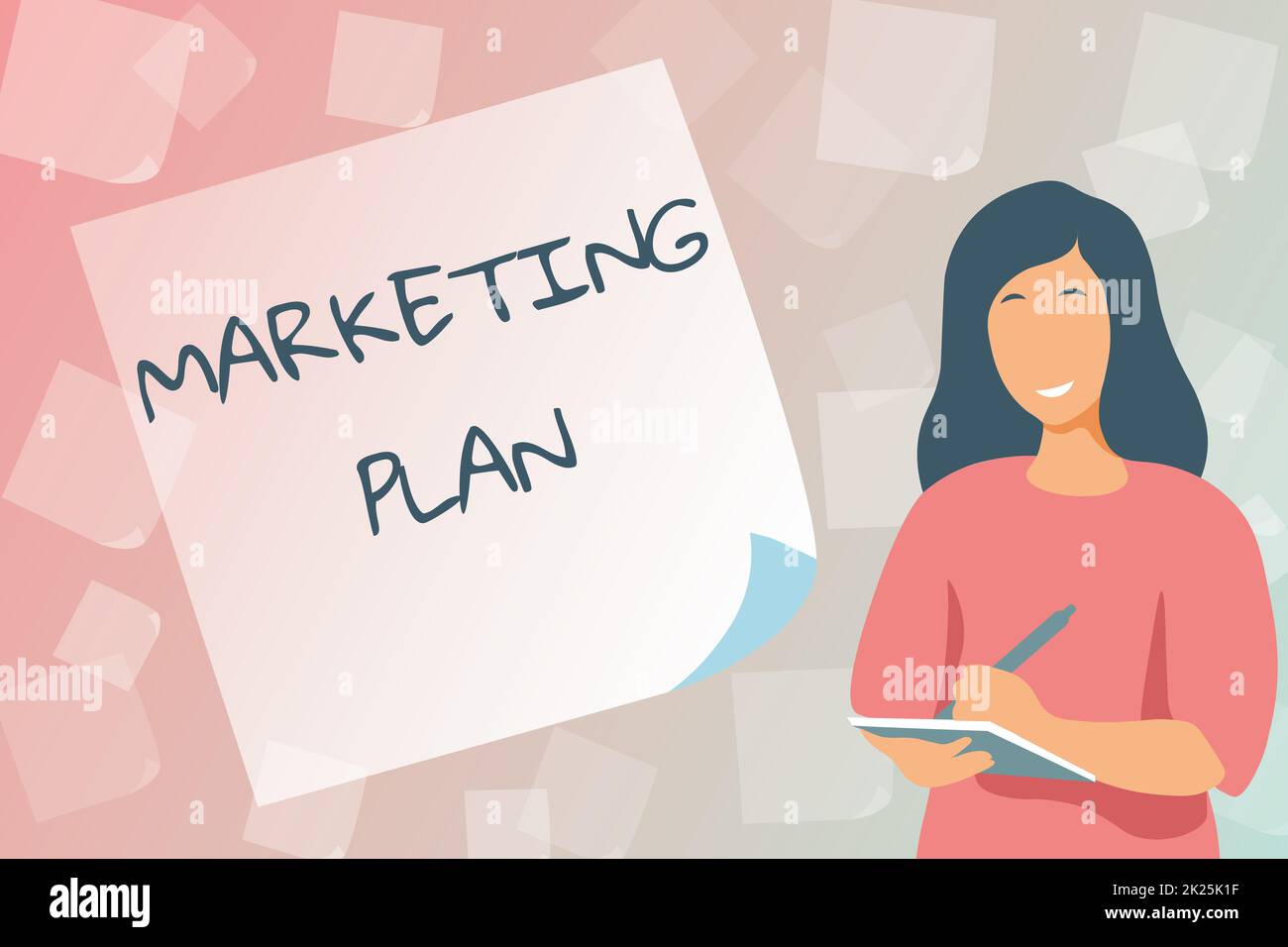 Plan marketing d'affichage conceptuel. Concept Internet document complet des activités d'affaires et de la publicité dactylographiant de nouveaux livres de travail d'étudiant, de création et de publication eBook en ligne Banque D'Images