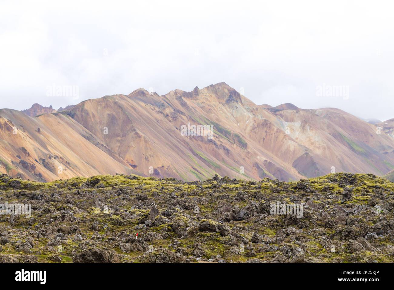Paysage de la région de Landmannalaugar, Réserve naturelle de Fjallabak, Islande Banque D'Images