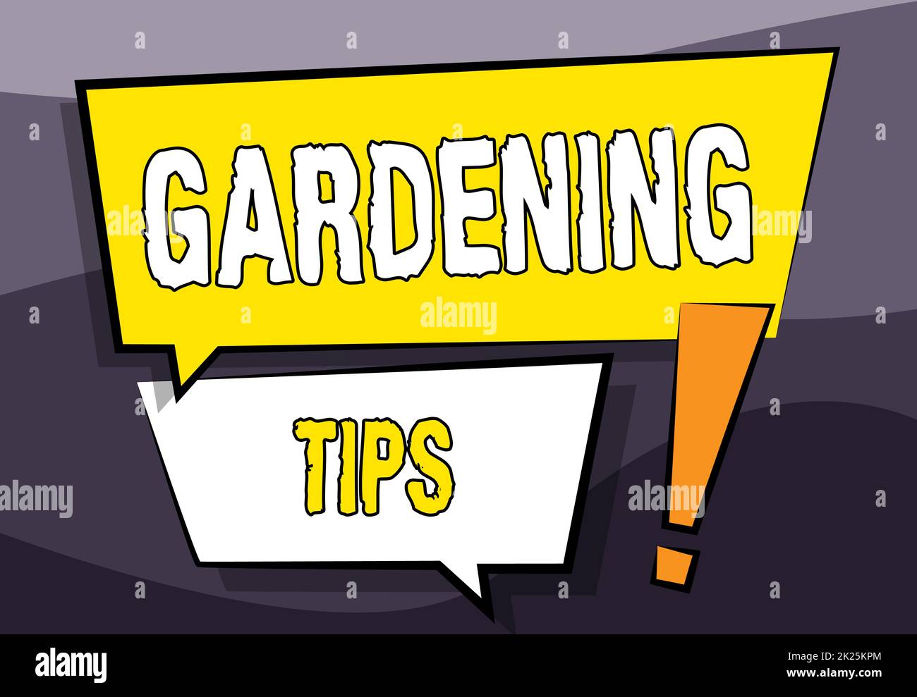 Légende conceptuelle conseils de jardinage. Mot écrit sur les bonnes pratiques de culture approche botanique deux boîtes de dialogue colorées se chevauchant dessin avec point d'exclamation. Banque D'Images