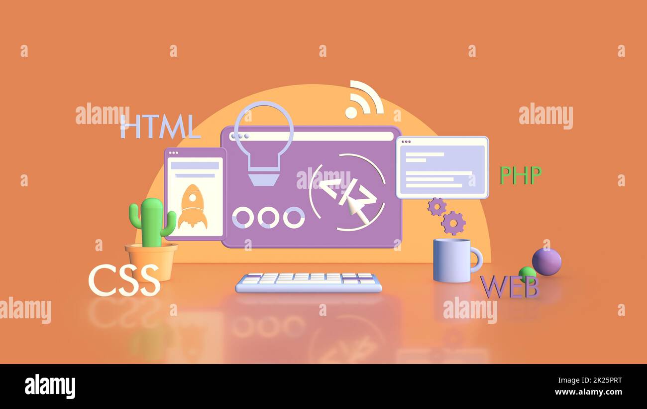 Développement web Banque D'Images