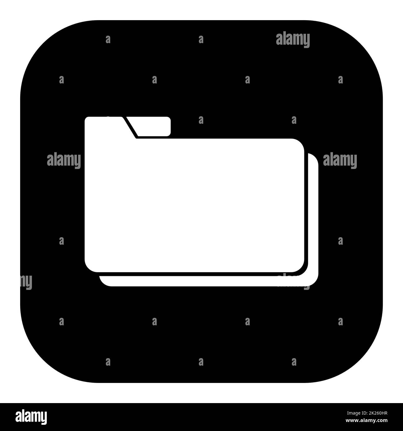 Icône de dossier et d'application Banque D'Images