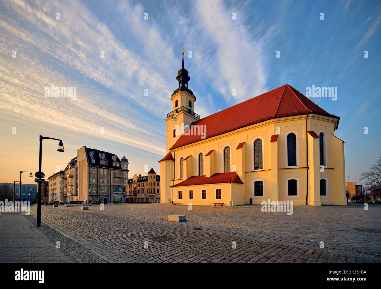 Forst (Laussitz), Allemagne - St. Église Nikolai Banque D'Images