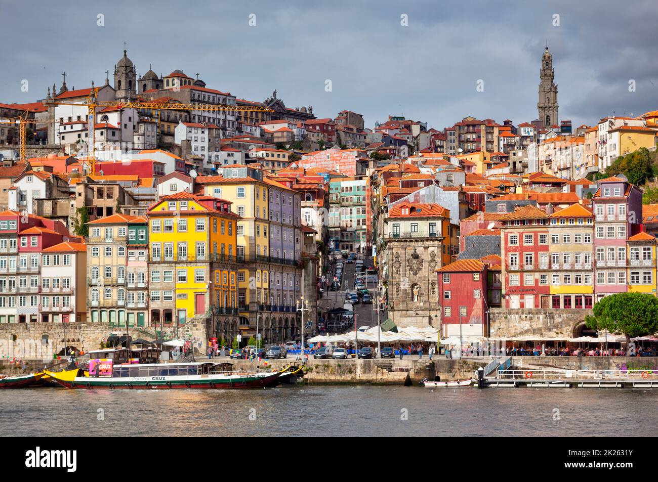 Ribeira, la vieille ville de Porto, Portugal Banque D'Images